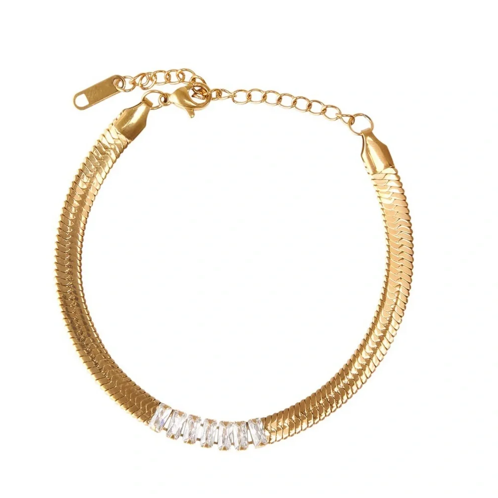 Baguette chain bracelet - Picture 3 of 3